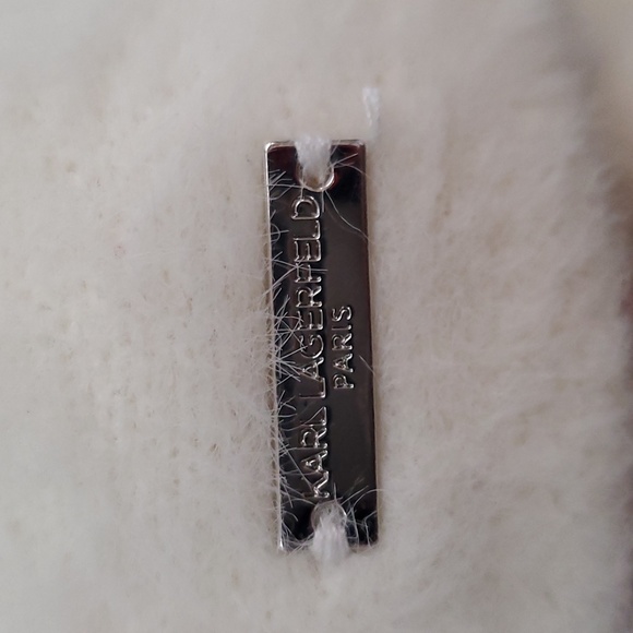 KARL LAGERFELD White Infinity Scarf - Picture 3 of 7